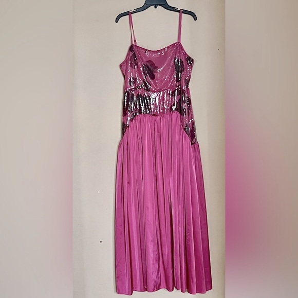 ANTHROPOLOGIE Hutch Sequin Floral Maxi Dress - Picture 6 of 14